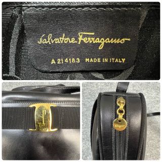 23S119 Ferragamo フェラガモ ヴァラリボン ショルダー レザー - www