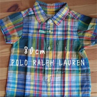 ポロラルフローレン(POLO RALPH LAUREN)のPolo Ralph Lauren ロンパース 80cm 半袖 チェック柄(ロンパース)