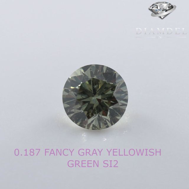 グリーンダイヤモンドルース/ F.G.Y.GREEN/ 0.187 ct.