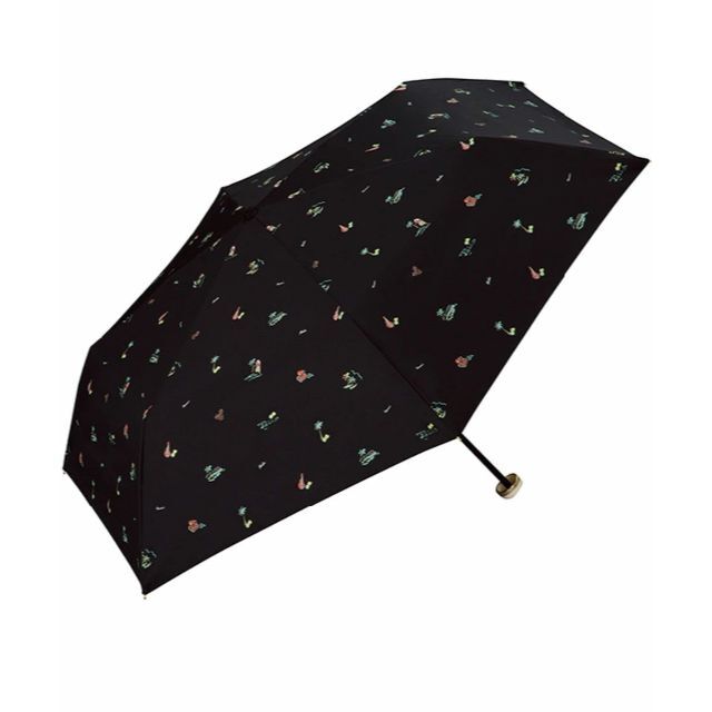 【色: ブラック】Wpc. 日傘 遮光ハワイ ミニ ブラック 50cm 完全遮光