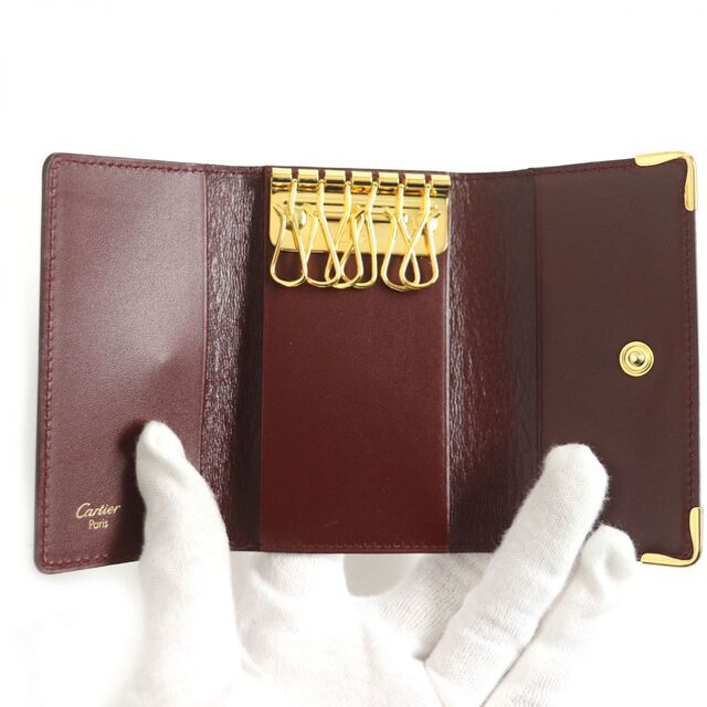 未使用品□Cartier マスト ドゥ カルティエ ドゥーブルC エンボスロゴ