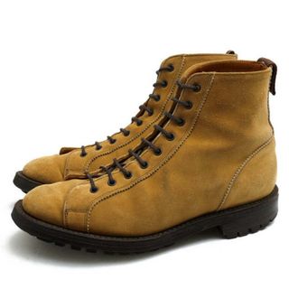 トリッカーズ／Tricker's ワークブーツ シューズ 靴 メンズ 男性 男性用スエード スウェード レザー 革 本革 ベージュ  M6259 モンキーブーツ グッドイヤーウェルト製法 カントリーブーツ ウイングチップ