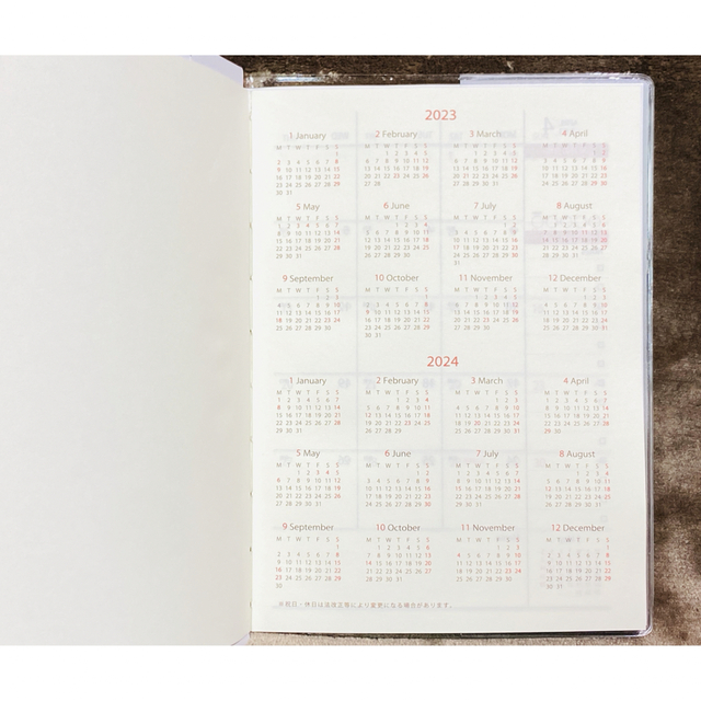 【4月始まり】2023年スケジュール帳 ツートン グレー Ⅱ A5セミサイズ インテリア/住まい/日用品の文房具(カレンダー/スケジュール)の商品写真