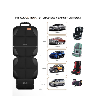 チャイルドシート保護マット　車　座席保護　シートプロテクター　1枚(自動車用チャイルドシートカバー)