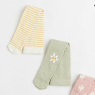 エイチアンドエム(H&M)の新品未使用品✨H&M　ベビータイツ2本セット(パンツ)