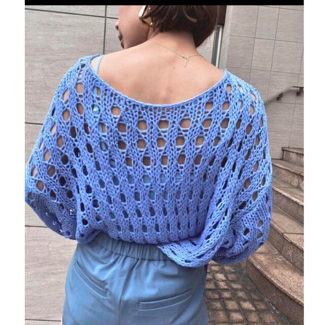 Ameri VINTAGE(アメリヴィンテージ)のLOOSE SHEER KNIT TOP レディースのトップス(ニット/セーター)の商品写真