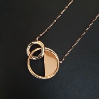 カルバンクライン(Calvin Klein)の【美品】カルバンクライン　ネックレス　ピンクゴールド　Locked　ロックド(ネックレス)