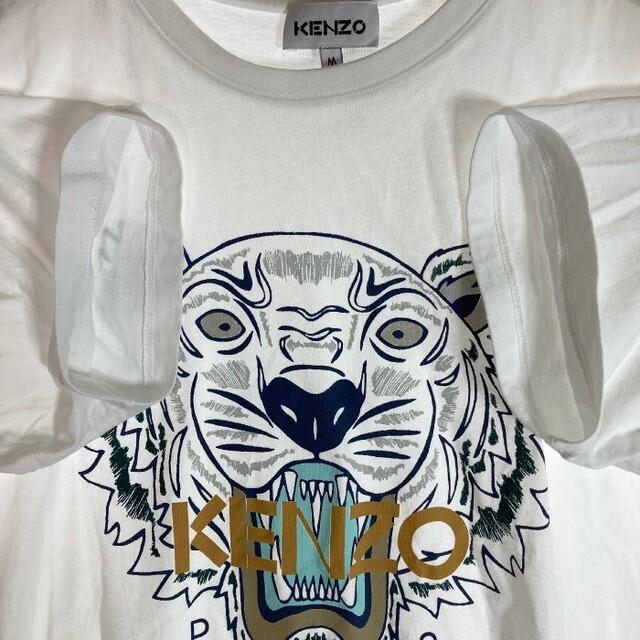 【早い者勝ち】KENZO ケンゾー Tシャツ 半袖 白 ホワイト ロゴ 虎