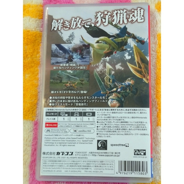 モンスターハンターライズ エンタメ/ホビーのゲームソフト/ゲーム機本体(家庭用ゲームソフト)の商品写真