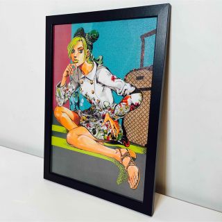 【額付きポスター】JOJO ジョジョの奇妙な冒険 第6部 徐倫⑧(新品)(ポスター)