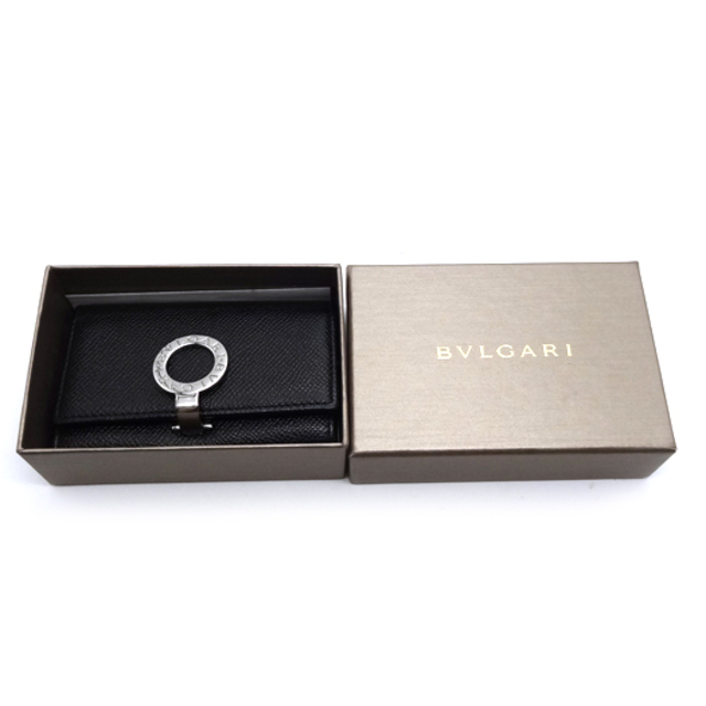 BVLGARI(ブルガリ)のブルガリ ロゴクリップ 6連キーケース レザー ブラック 黒 30422 レディースのファッション小物(キーケース)の商品写真