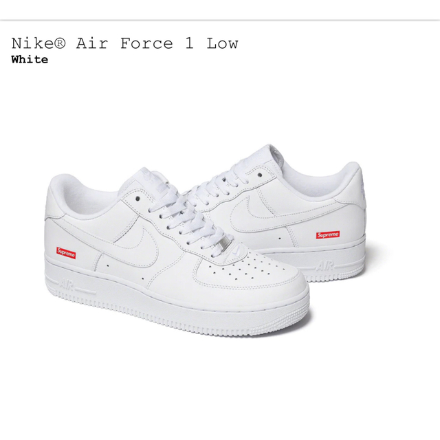 Supreme × Nike Air Force 1 Low "White"