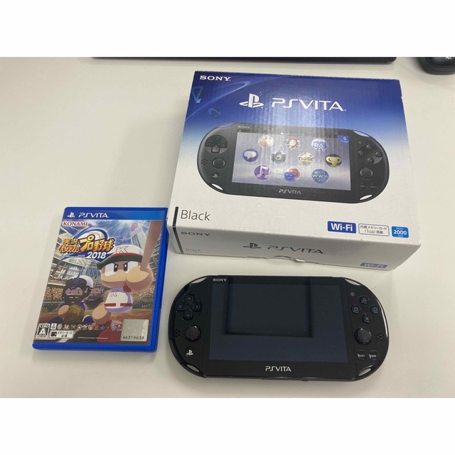 PS VITA ブラック　Wi-Fi PCH-2000 動作品　ソフト付き