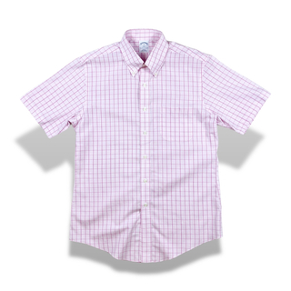 ブルックスブラザース(Brooks Brothers)の90s ブルックスブラザーズ　ヴィンテージチェックシャツ　ボタンダウン　半袖(シャツ)
