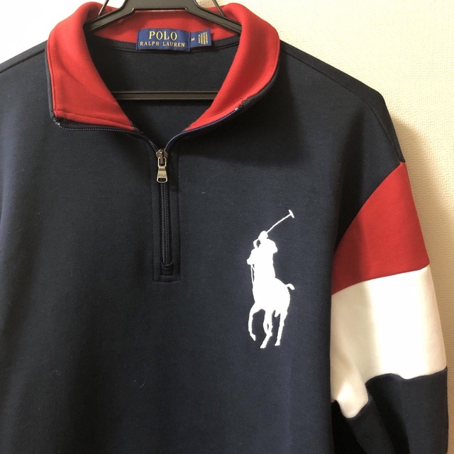 POLO RALPH LAUREN(ポロラルフローレン)のポロ ラルフローレン刺繍 ビッグポニー ライン スウェット メンズのトップス(スウェット)の商品写真