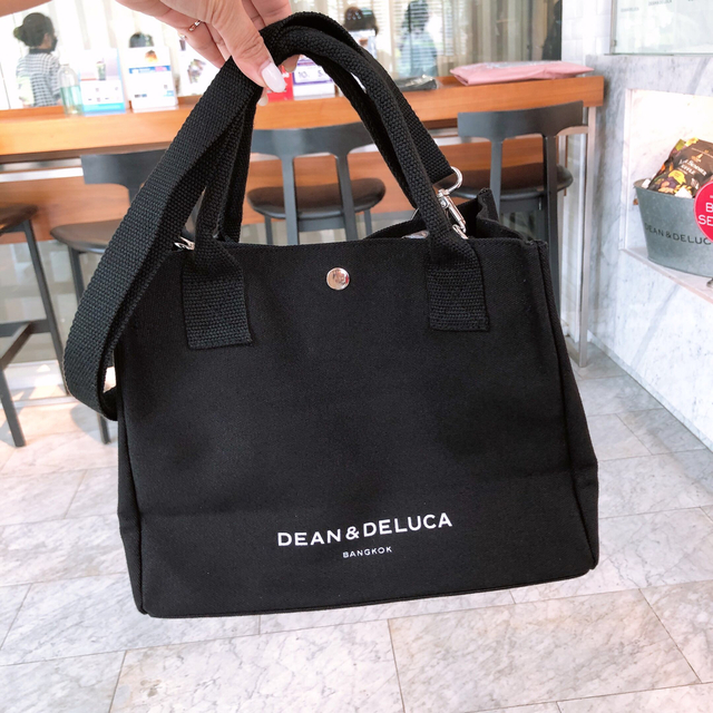 DEAN & DELUCA(ディーンアンドデルーカ)のBLACK BROOKLYN TOTE BAG SQUARE BLACK レディースのバッグ(ショルダーバッグ)の商品写真