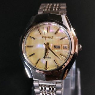 ORIENT - 希少 極美品【稼働品】オリエント クロノエース シルバー 27