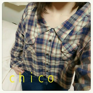 フーズフーチコ(who's who Chico)のチェックシャツ　CHICO　チコ(シャツ/ブラウス(長袖/七分))