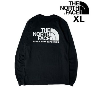 ザノースフェイス(THE NORTH FACE)のノースフェイス 長袖 Tシャツ US限定 ハーフドームロゴ(XL)黒180902(Tシャツ/カットソー(七分/長袖))