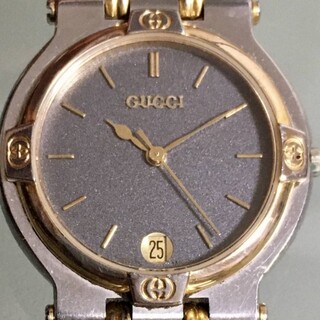 グッチ(Gucci)の★ジャンク★GUCCI グッチ★コンビ★9000M★Qz★メンズ腕時計★(腕時計(アナログ))