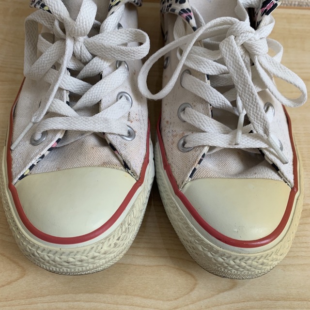 CONVERSE(コンバース)のコンバース　ハイカット　レオパード柄　ホワイト レディースの靴/シューズ(スニーカー)の商品写真