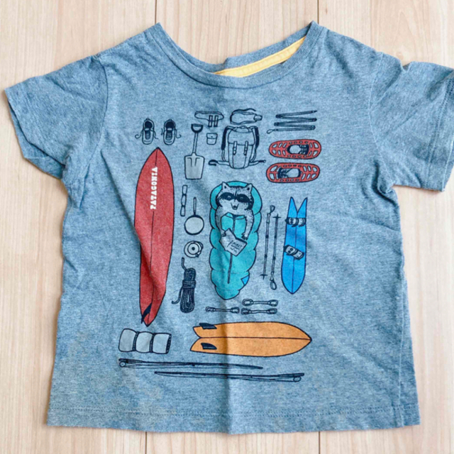 patagonia(パタゴニア)のTシャツ　2枚セット　　90cm キッズ/ベビー/マタニティのキッズ服男の子用(90cm~)(Tシャツ/カットソー)の商品写真