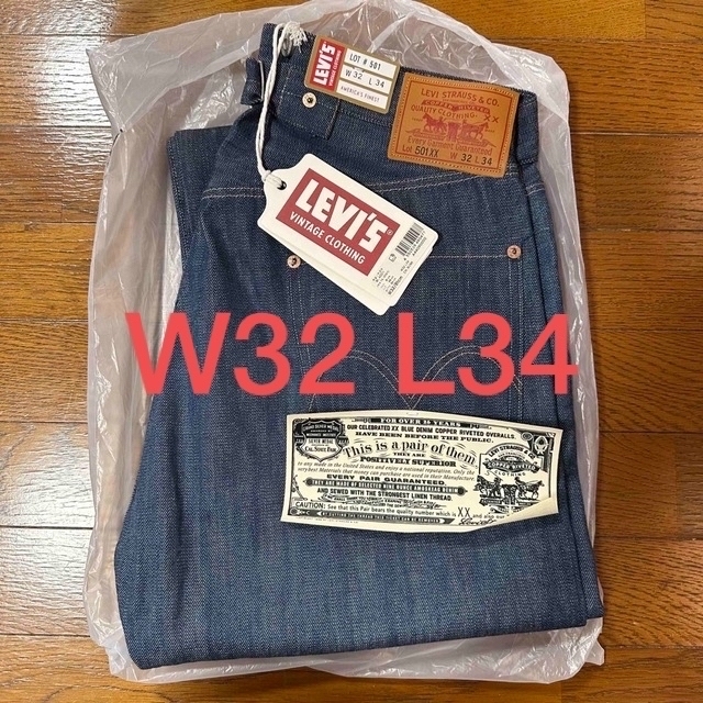 LEVI'S 501 150周年 1901 501xxW32 white oak