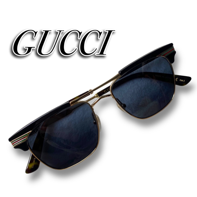 在庫最安値】 ヤフオク! - GUCCI グッチ 美品 アビエイター サングラス