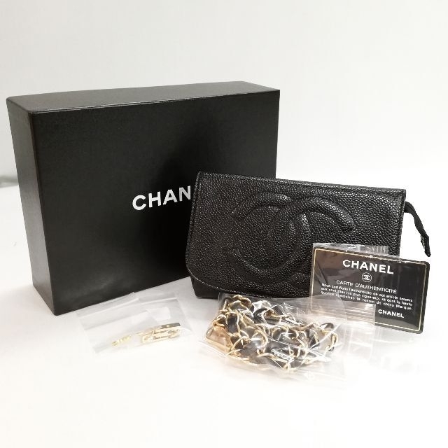 女性に人気! CHANEL - 【美品】CHANEL(シャネル) キャビアスキン
