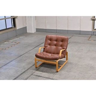天童木工×Bruno Mathsson/ブルーノ・マットソン「マルガリータ」26万 イージーチェアb プライウッド リビング designソファ シングル【中古家具/中古インテリア/USED家具ユーズド家具/リサイクル】