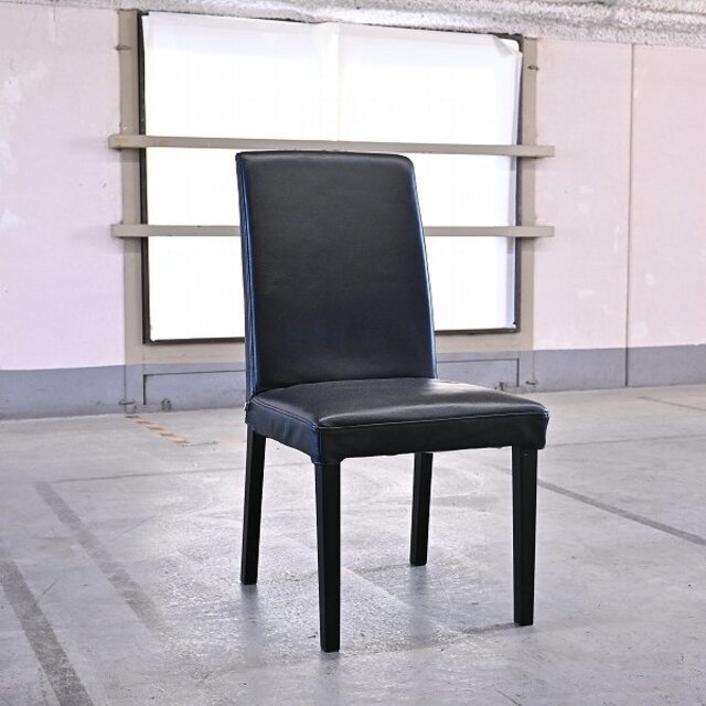 BoConcept「Nicole ニコル」ダイニングチェア ブラック レザー シンプル ミーティング 椅子 リビング モダン 北欧 ボーコンセプト