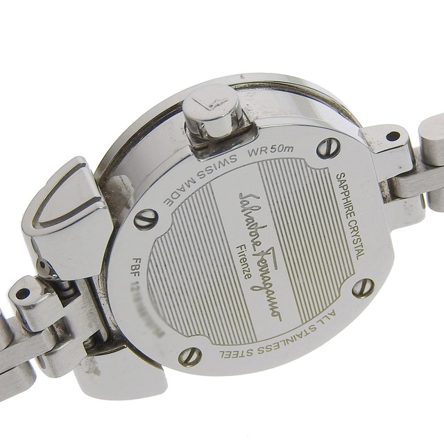 Ferragamo(フェラガモ)の【本物保証】 布袋・箱・保付 サルヴァトーレ フェラガモ SALVATORE FERRAGAMO 腕時計 シェル文字盤 ガンチーノ ガンチーニ FBF070017 レディースのファッション小物(腕時計)の商品写真