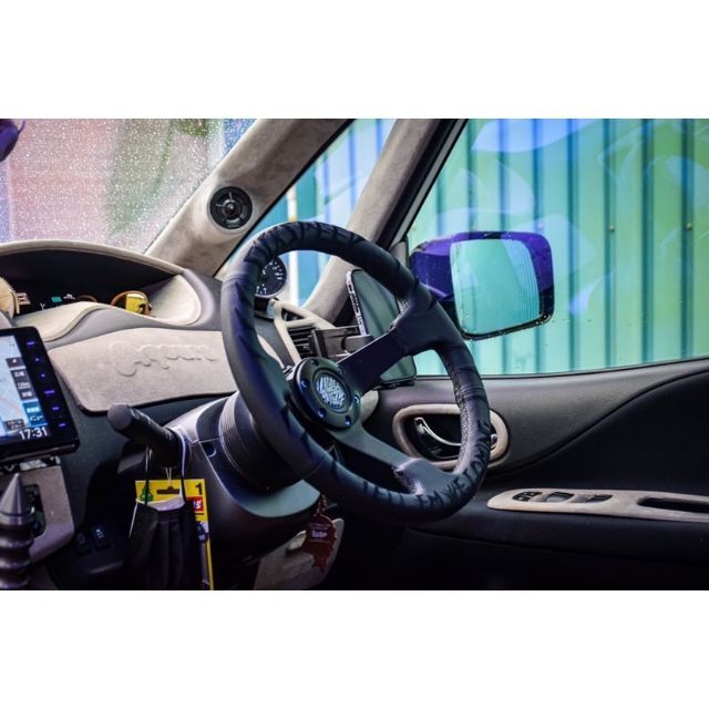 シックスピード ステアリング パープルステッチ USDM JDM ハンドル 紫