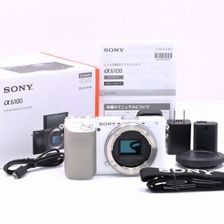 ソニー(SONY)のSONY α6100 ボディ ホワイト ILCE-6100 W(デジタル一眼)