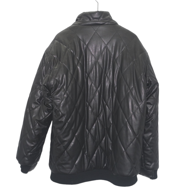 Sean John(ショーンジョン)のSEAN JOHN QUILTED FAKE LEATHER JACKET  メンズのジャケット/アウター(レザージャケット)の商品写真