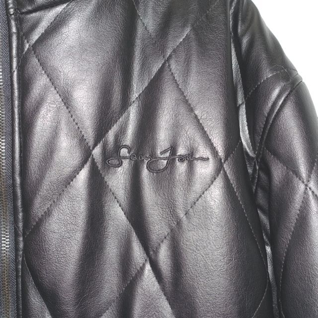 Sean John(ショーンジョン)のSEAN JOHN QUILTED FAKE LEATHER JACKET  メンズのジャケット/アウター(レザージャケット)の商品写真