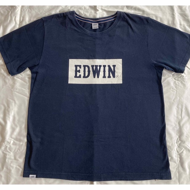 EDWIN(エドウィン)のエドウィン　EDWIN 紺Tシャツ　ロゴ メンズのトップス(Tシャツ/カットソー(半袖/袖なし))の商品写真