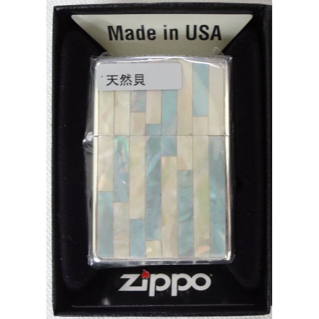 ZIPPO(ジッポー)の新品　ZIPPO　シェルインレイ　2SSHELL-STBL　定価11000円 メンズのファッション小物(タバコグッズ)の商品写真