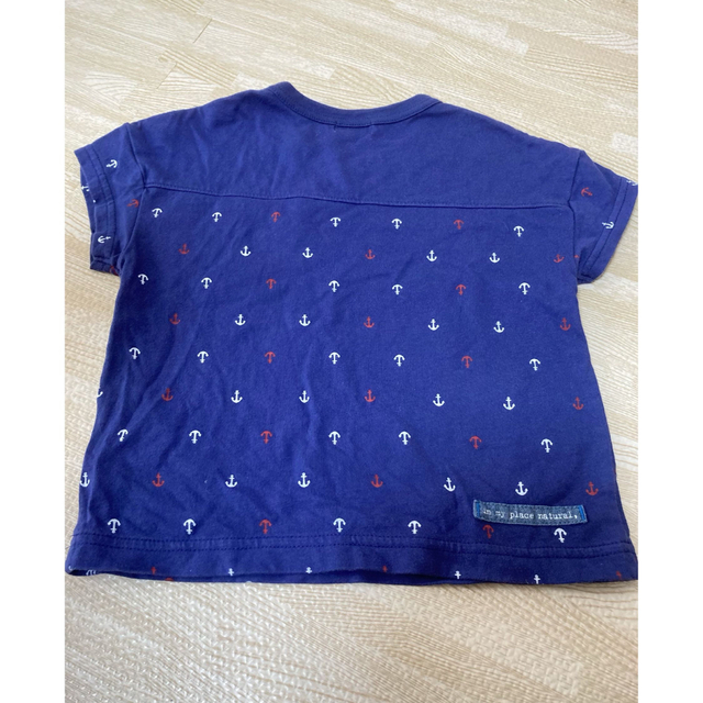 RAG MART(ラグマート)の【ラグマート】マリン柄キッズ半袖Tシャツ(95センチ) キッズ/ベビー/マタニティのキッズ服男の子用(90cm~)(Tシャツ/カットソー)の商品写真