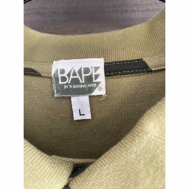 A BATHING APE BAPE 迷彩ポロシャツ サイズ L