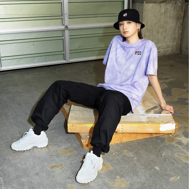 FILA  BEFIRST コラボ パーカー　M  白 JUNON