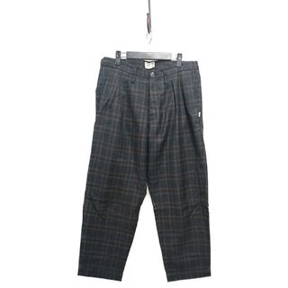 ダブルタップス(W)taps)のWTAPS ダブルタップス 20AW TUCK TROUSERS / WOOL. TWEED. TEXTILE パンツ チャコール ×ブラウン系 サイズ 4 正規品 / 30365(その他)