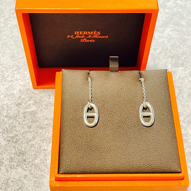 エルメス HERMES シェーヌダンクル ファランドール ピアス SV925 | www