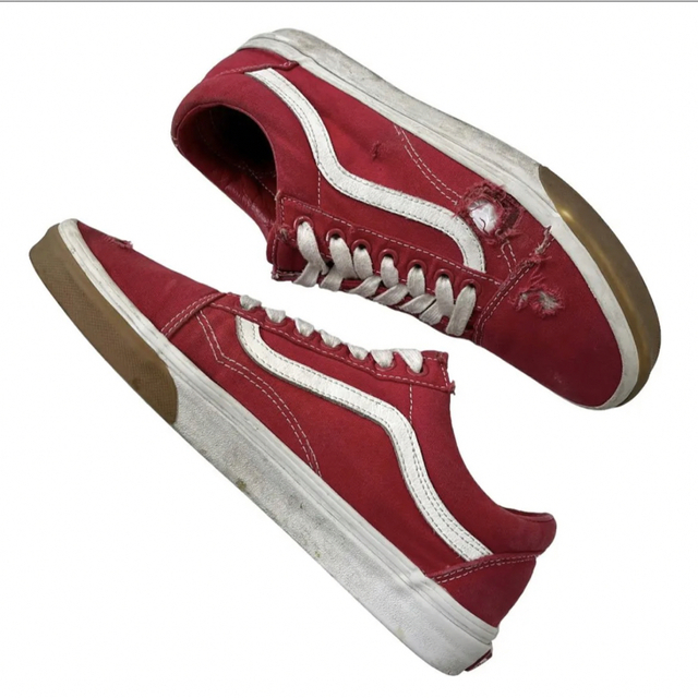 VANS(ヴァンズ)のVANS バンズ Old Skool オールドスクール ガム レッド 26.5 メンズの靴/シューズ(スニーカー)の商品写真