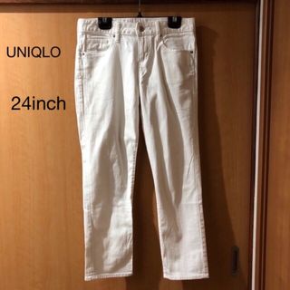 ユニクロ(UNIQLO)のユニクロUJ スリムボーイフレンドクロップドジーンズ24inch(61cm)(デニム/ジーンズ)