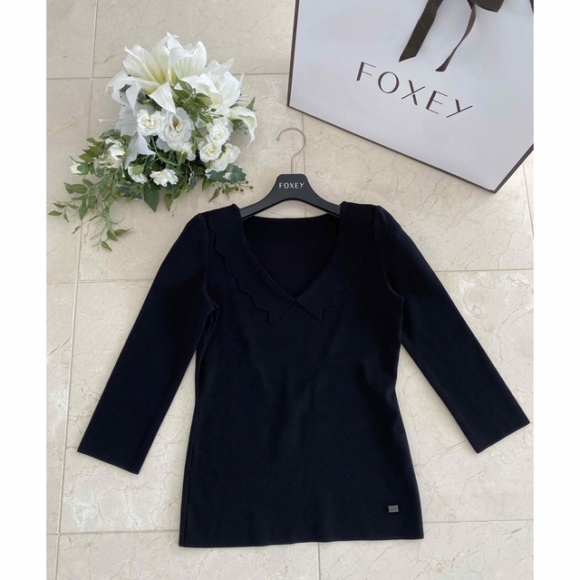FOXEY - 【極美品】FOXEY♢レーヨンBLEND トップス♢38♢の通販 by