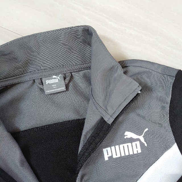 PUMA(プーマ)のPUMA　黒ジャージ上下150cm スポーツ/アウトドアのサッカー/フットサル(ウェア)の商品写真