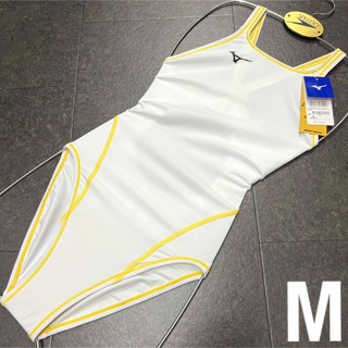 ミズノ(MIZUNO)のミズノ　女性用　エクサースーツ　ホワイト×イエロー　Mサイズ　新品(水着)