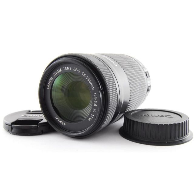 ☆良品☆ Canon キャノン EF-S 55-250 4-5.6 IS STMレンズ(ズーム