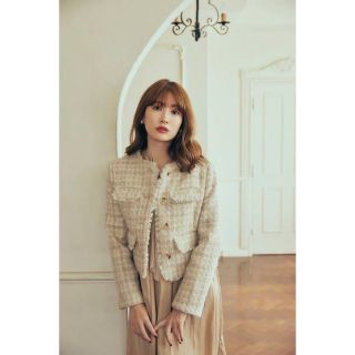 Her lip to - herlipto Wool-Blend Fancy Tweed Jacket の通販 by ...